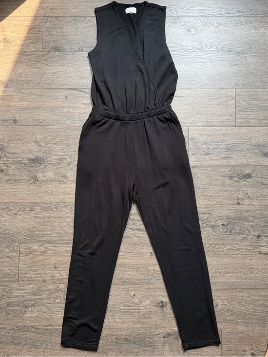 Lou & Grey Pants - Lou & Grey Black Sleeveless Wrap Jumpsuit | XS | Pockets